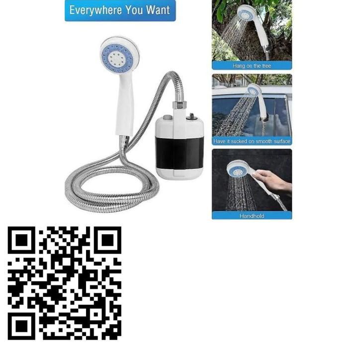 Douche Portable avec Mini Pompe Idéale pour le Camping en Extérieur