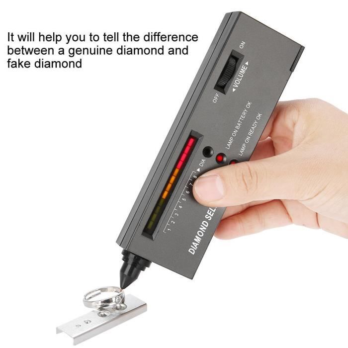 Testeur de diamant - Non spécifié - Compact - Indication LED - Résultat audio - Étui inclus