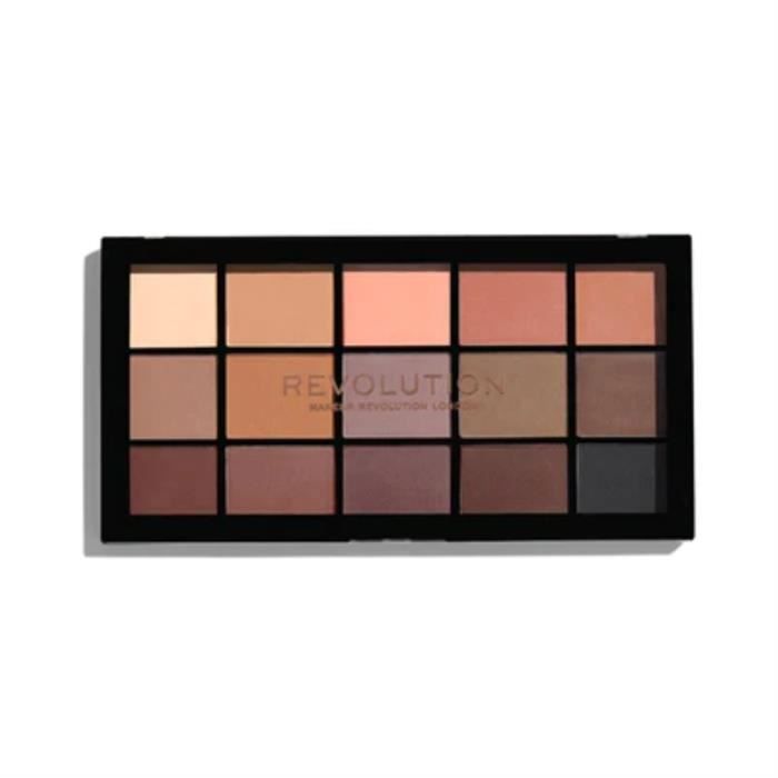 Fard à paupières - Makeup Revolution - RE-loaded basic mattes - 15 nuances - Mat - Pigmenté