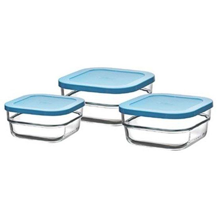 Set 3 pièces boîtes Gourmet Pasabahce