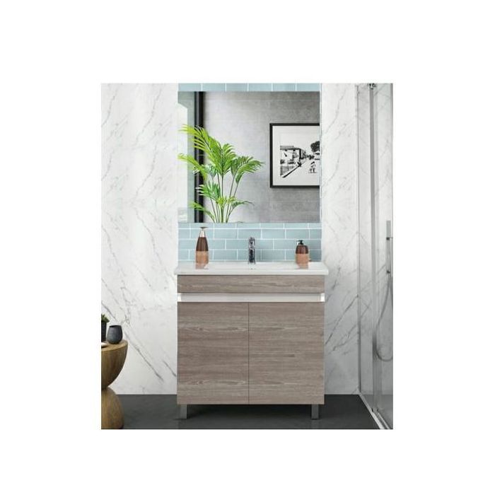 meuble salle de bain 60 cm avec vasque et miroir