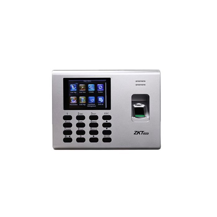 ZK Teco Teco Pointeuse biométrique K40 à empreinte digitale et lecteur de carte RFID