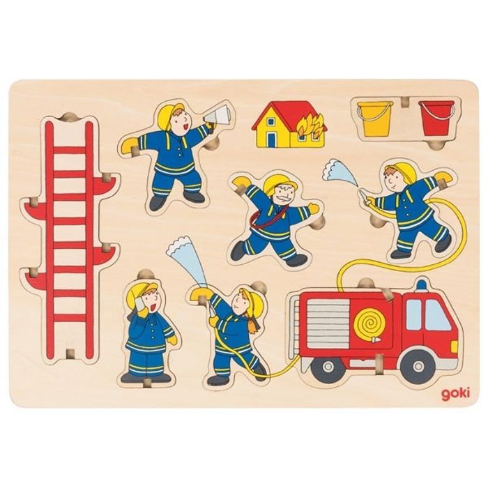 Goki - Puzzle à empiler Pompiers - GOLLNEST & KIESEL