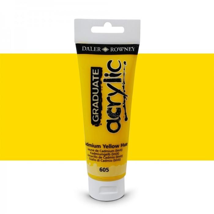 Peinture Acrylique Graduate Acrylic - 120 ml - 605 Jaune de Cadmium (Imit)