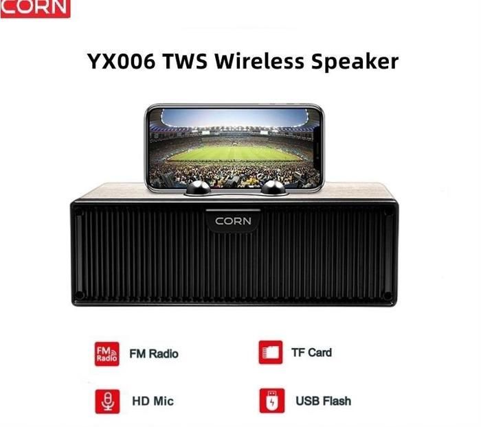 Corn Haut parleur enceinte Support Bluetooth YX006 véritable son stéréo, 10W batterie puissante