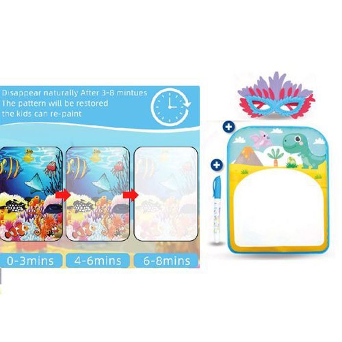 Livre De Peinture A l'eau Avec Masque Pour Enfants