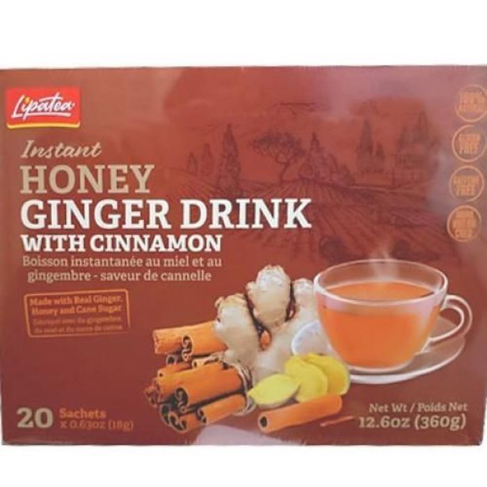 Hemani Thé Instantanée au miel et au gingembre, saveur cannelle 20 sachet