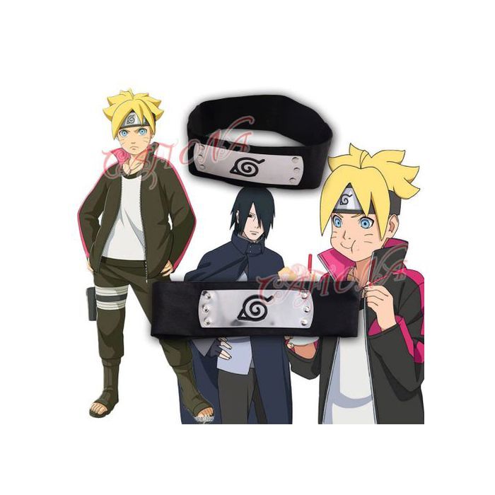 Bandeau Naruto, Village Feuille ,Logo Konoha, Kakashi Akatsuki