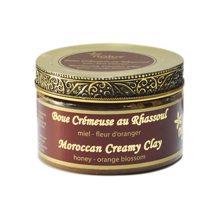 Boue crémeuse au Rhassoul Miel - Fleur d'Oranger 250ml