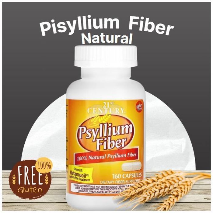 Psyllium Fibres, [ Santé intestinale et fonctions du corps ] 160 capsule