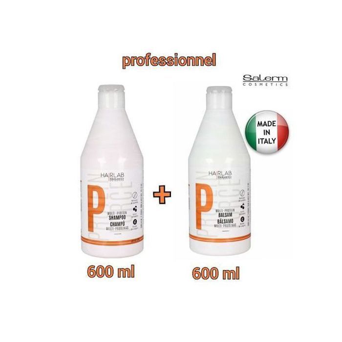 Pack Salerm Shampooing Protéiné : pour régénérer le cuir chevelu et la fibre capillaire.