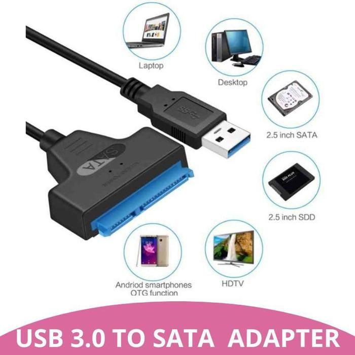 SATA TO USB Hard Drive Cable 2.5 Inches External HDD USB/Hard Drive Adapter USB 3.2