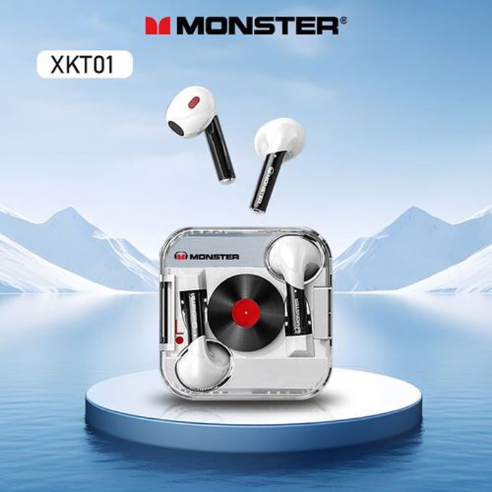 Écouteurs sans fil - Monster - XKT01 - Bluetooth 5.2 - Autonomie 300mAh - Étanchéité