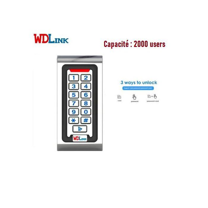 WDLINK Contrôle d'acces et Digicode métallique RFID (WDCA07)