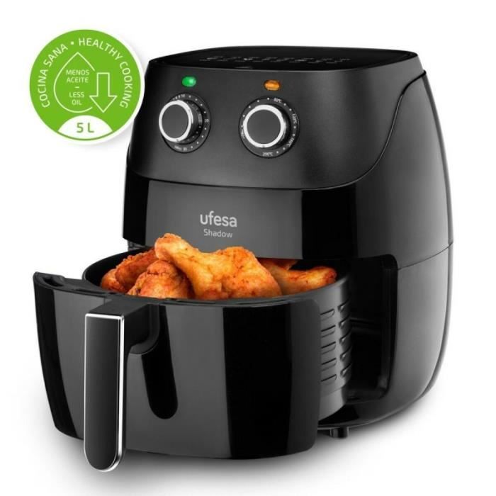 Friteuse sans Huile - UFESA - SHADOW - Noir - Température variable - Garantie 2 ans