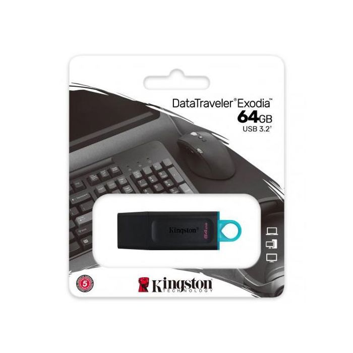 Kingston Clé USB 64GB 3.2 DataTraveler Exodia