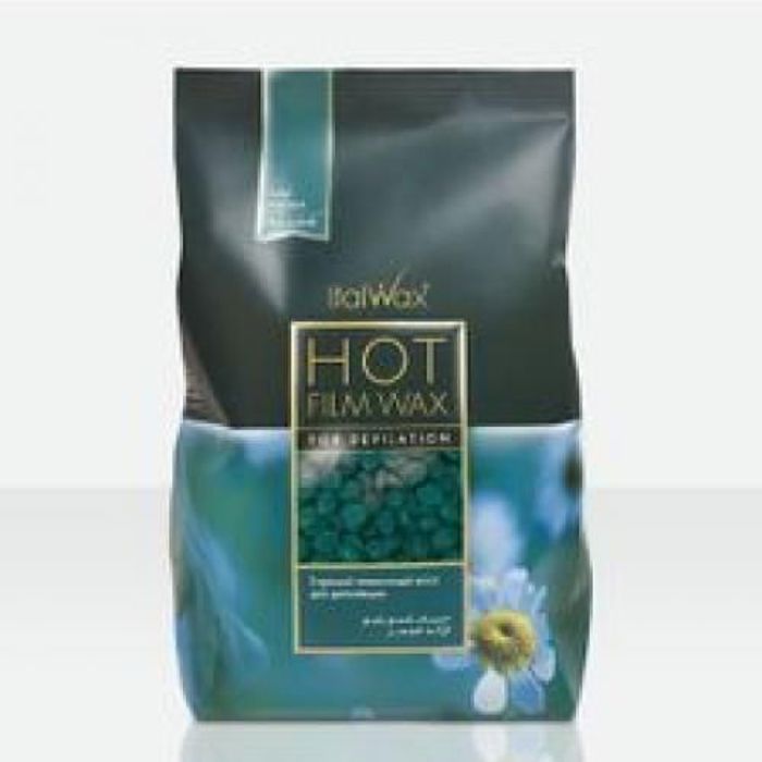 Italwax Cire Hot -1 Kilo granulés  pour épilation à températures inférieures-Azulene