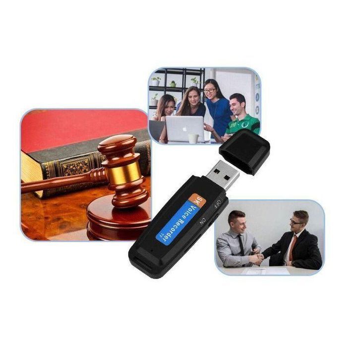 Clé USB - GENERIC - Enregistreur Numérique - 18h Autonomie - 128 Go - Micro Discret