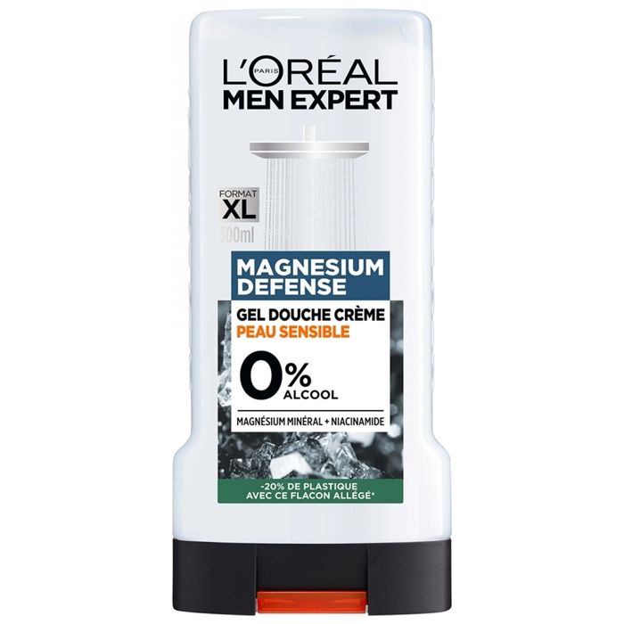 Gel Douche - L'Oréal Paris - Men Expert - 300ml - Peaux Sensibles - Sans Alcool