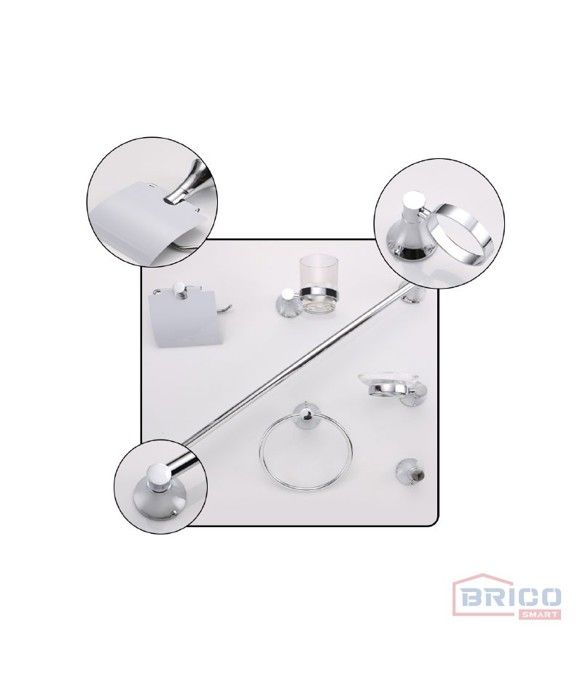 Pièces accessoires de salle de bain - 6 piéces