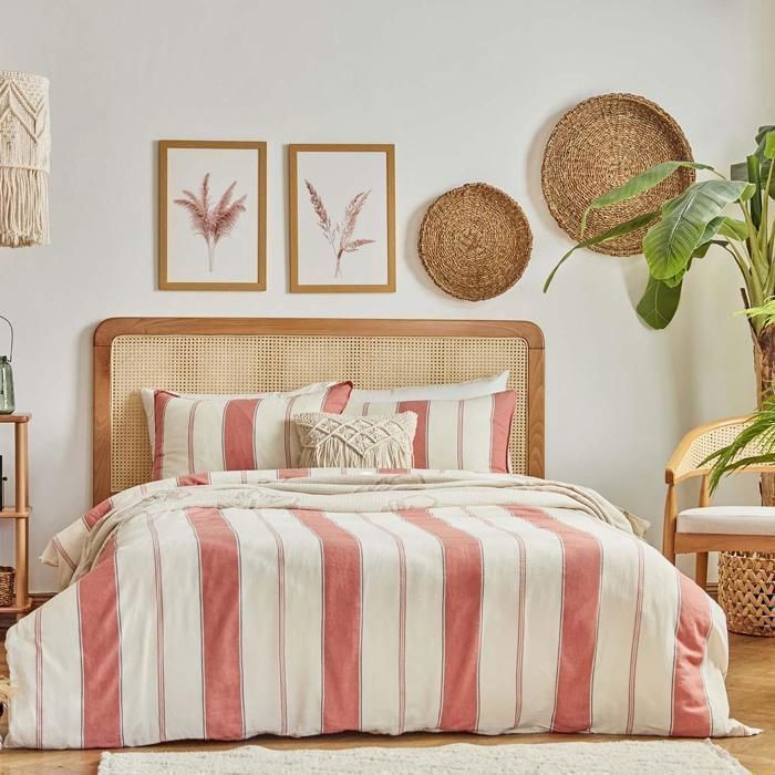 Parure de lit double - Casablanca - 100% coton - Crème - 200x220 cm - OEKO-TEX