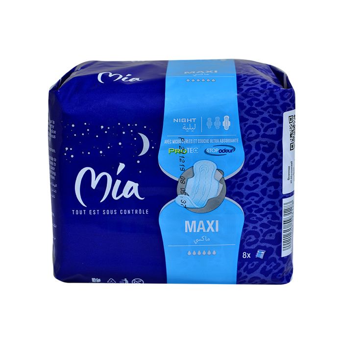S. HYGIÉNIQUE MIA MAXI NUIT 8U