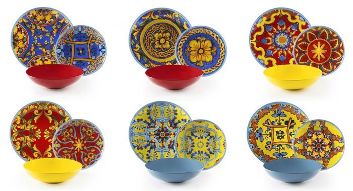 Service de table - EXCELSA - 64427 - 18 pièces - Porcelaine et céramique - Compatible lave-vaisselle