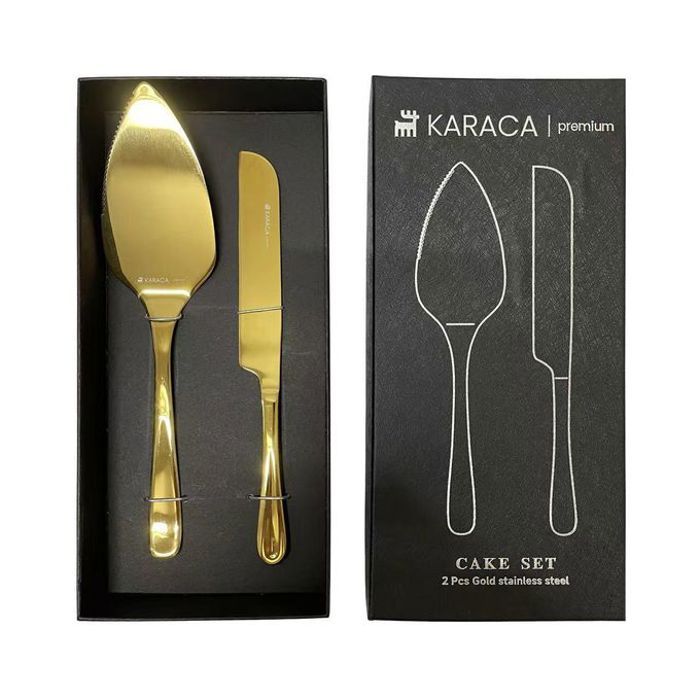 Set à gâteau Gold KARACA