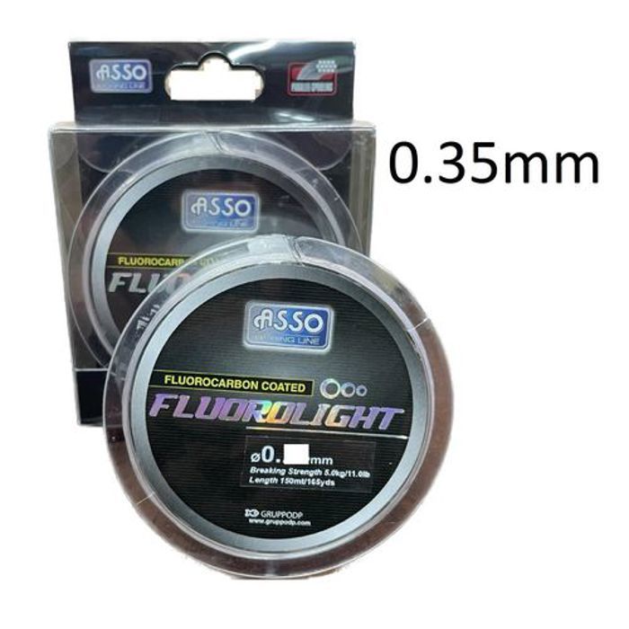 Fil de pêche - ASSO - Fluorolight - 150m - 0.35mm - 10.0kg - Fluorocarbone