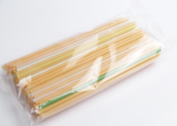 100 pailles fluo droites