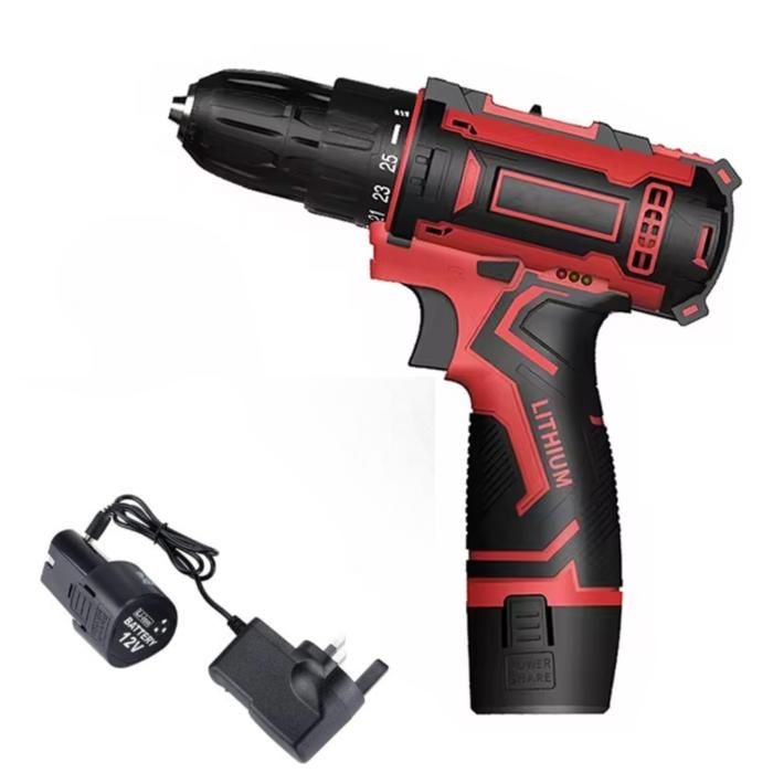 Perceuse Sans Fil 12V avec Deux Batteries Rechargeables – Modèle Professionnel Liduo