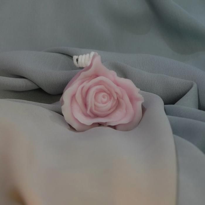 Bougie cœur fleure