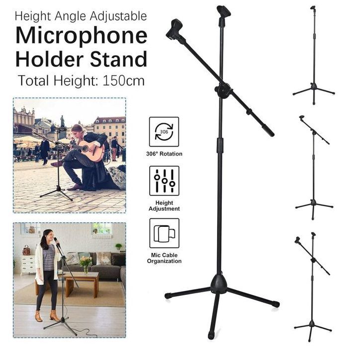 support 2 Microphone professionnel tres bonne qualite