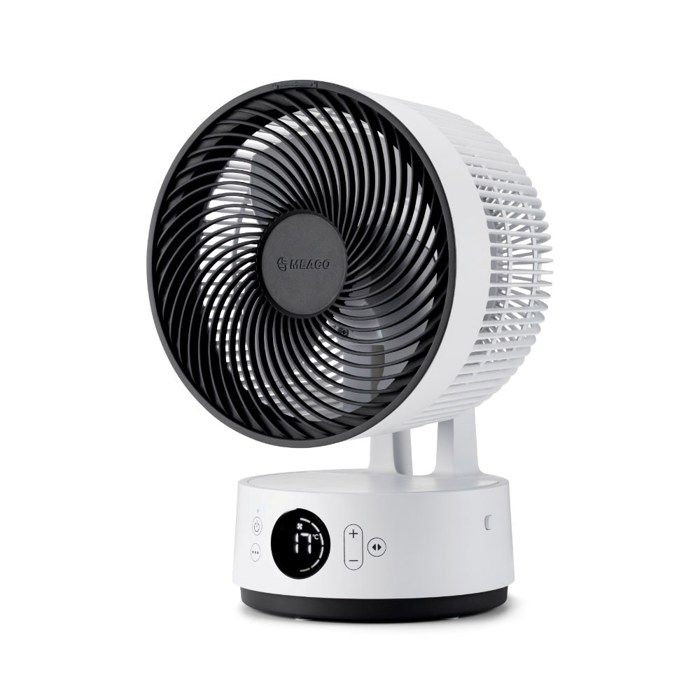 Bordsvifta - MEACO - MeacoFan Sefte 20,3 cm - Utbytbart uppladdningsbart batteri - 12 hastigheter - 27 dB