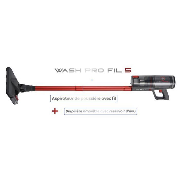 Aspirateur avec fil - BLACK DIAMOND - Wash Pro Fil 5 - 500W - Filtre HEPA - 21 000 PA