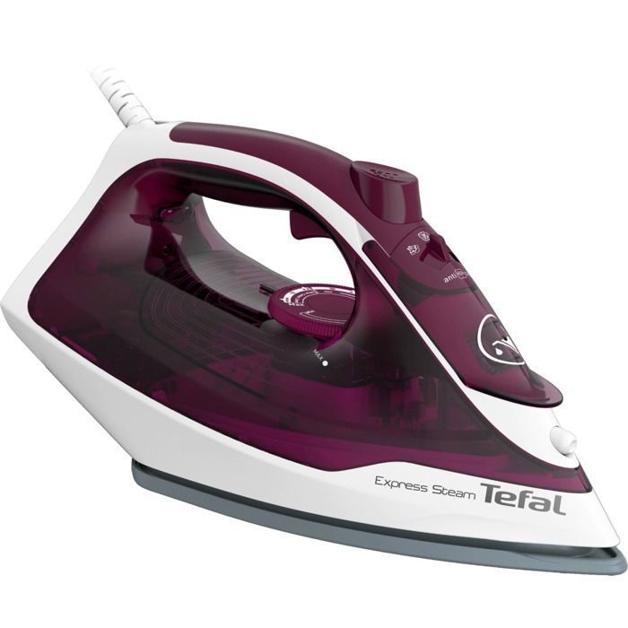Fer À Vapeur Express Steam - Tefal - 2400W - Fv2835E0 - 270 Ml - Violet/Blanc