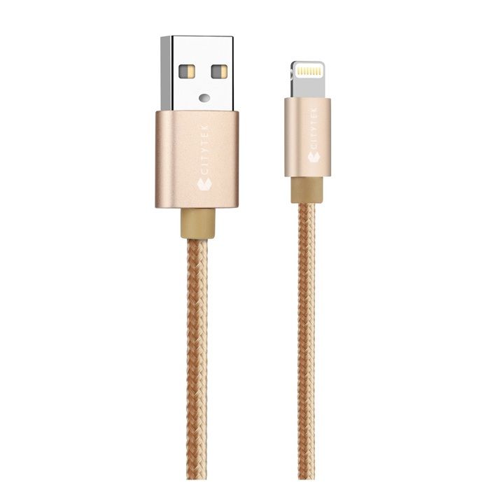 Câble lightning 2A gold MF109053 - CITYTEK
