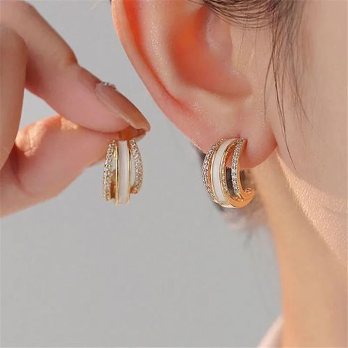 Boucles d'oreilles - GENERIC - Coquillages superposés - Perles - Bijoux pour femmes - Adulte