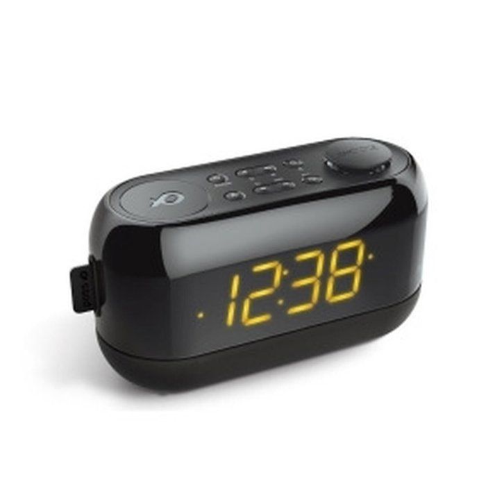 Radio Réveil - POSS - PSCR09BK - Double Alarme - Fonction FM - Réception PLL FM