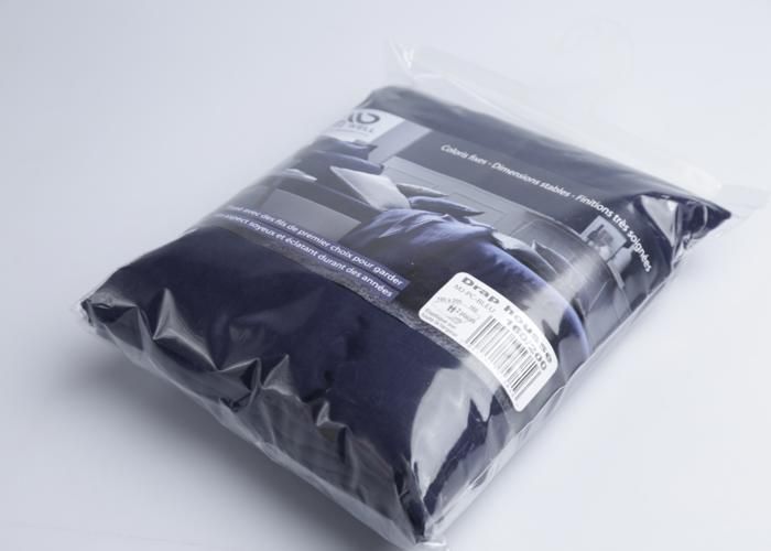 Drap Housse - COUVRE WELL - 160x200 - Polycoton - 115g - Bleu