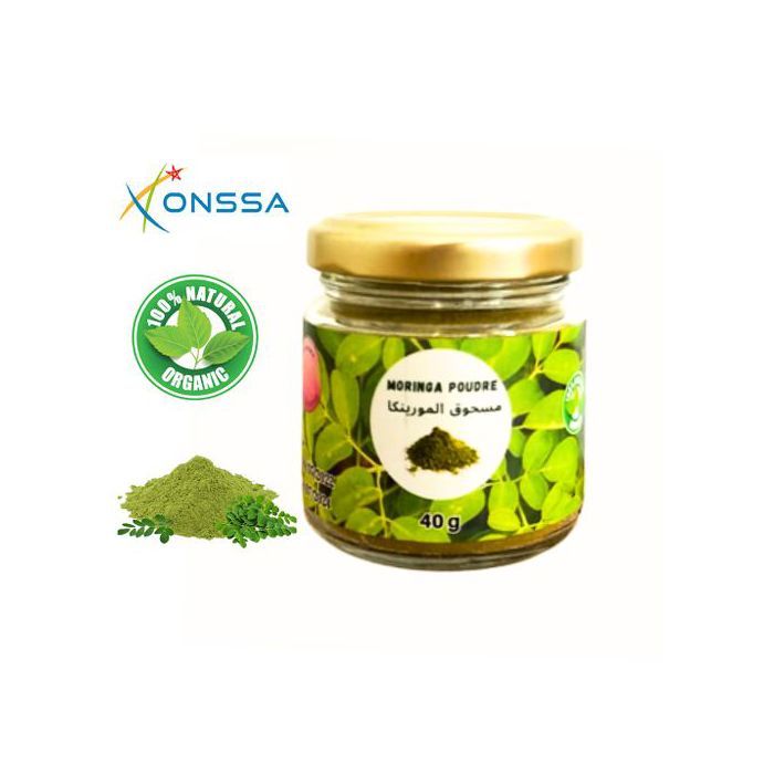RAIHANA Moringa en Poudre 40g, Antioxydant, Minceur, Complément Alimentaire