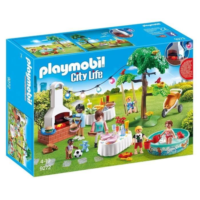 PLAYMOBIL - 9272 - City Life - Famille et Barbecue Estival