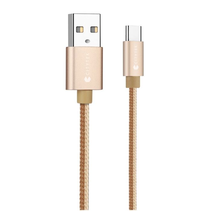 Câble type C 2A gold MF109051 - CITYTEK