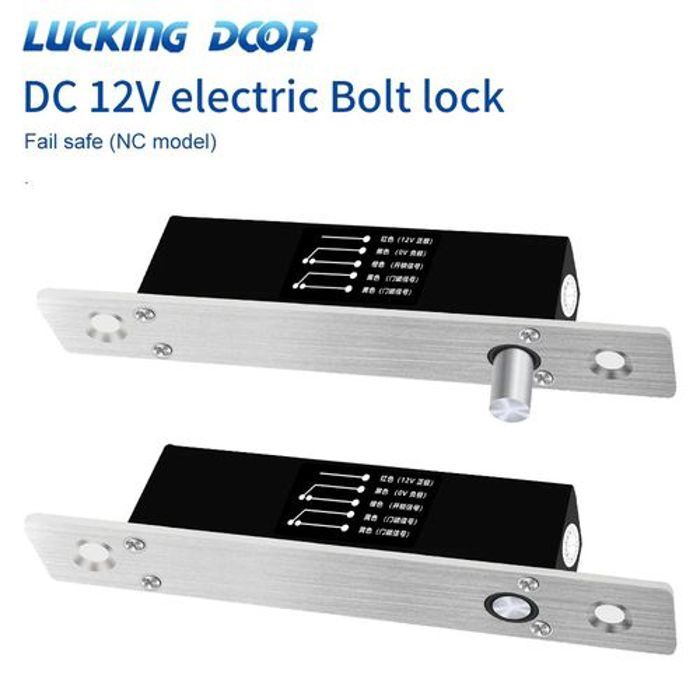 Serrure électrique pour porte à mortaise serrure à 5 fils sortie NC DC 12V