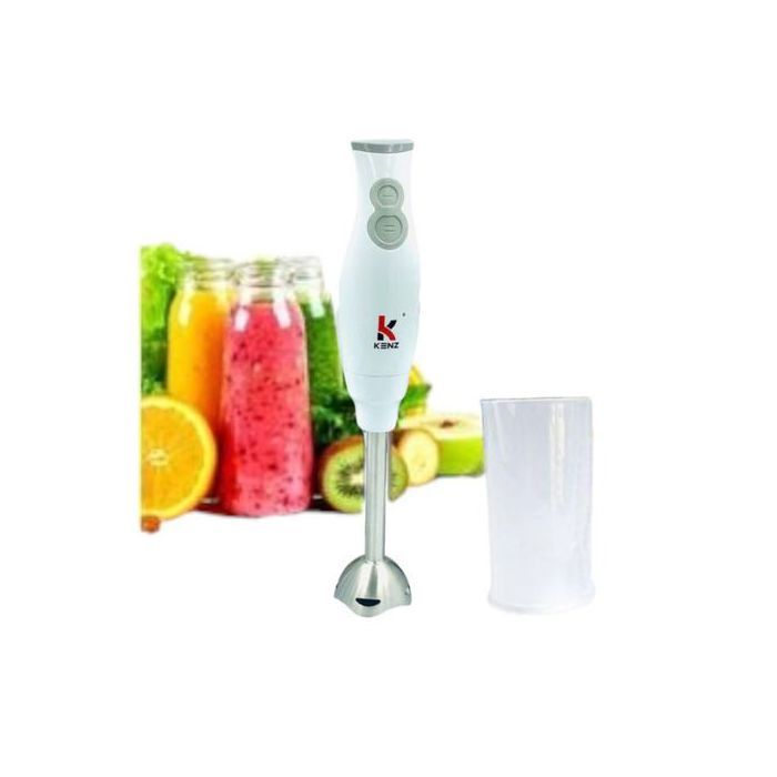 Mixeur Plongeant Robot en Acier Inoxydable - Efficace et Durable à 2 Vitesses, Blanc