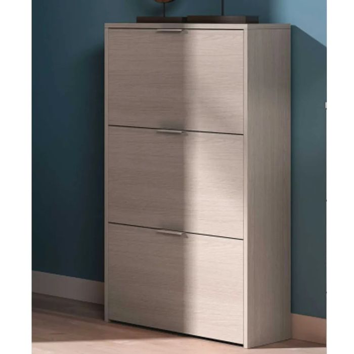 Meuble à chaussures - LC - Chêne - 3 niches - 18 paires - Élégance chic