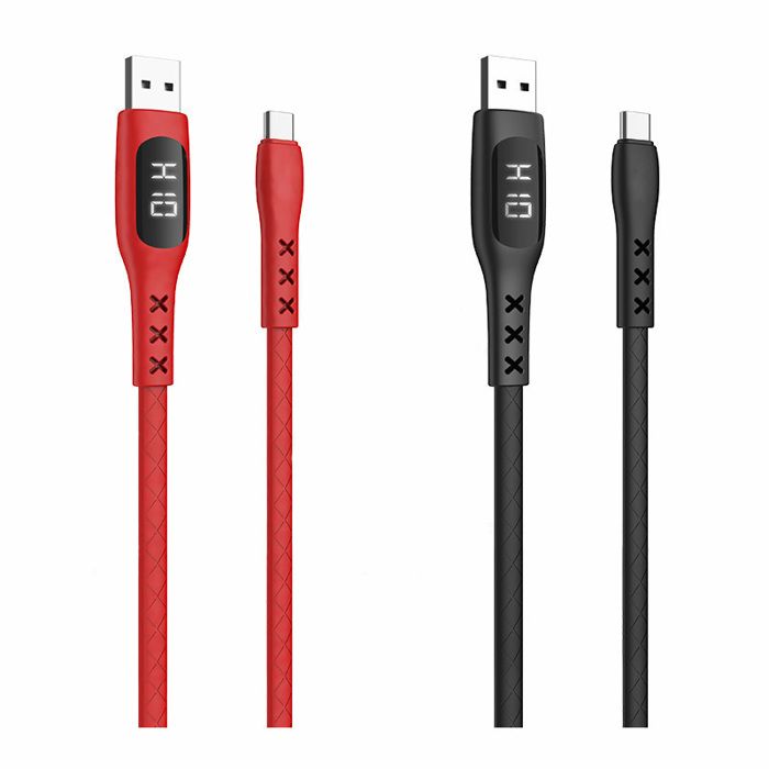 Câble type C DATA FC LED digital 3A MF109202 - CITYTEK