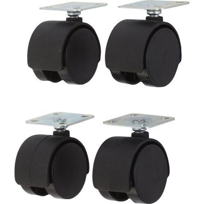 Fx Tools 4 roulettes doubles avec platine Roulette pivotante