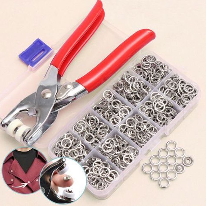 Kit d'outils de Fixation En Métal à Pression Des Boutons De Vêtements