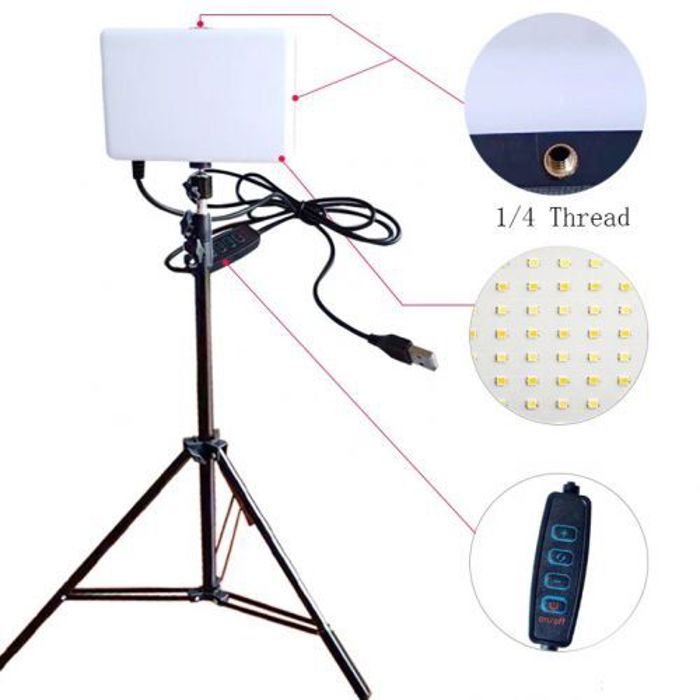 Panneau Éclairage  2700K-5700K camera light LED Studio USB,